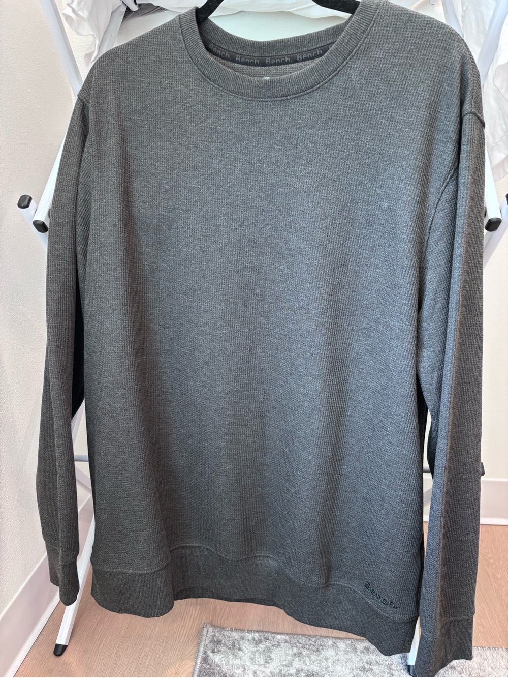 Bench Men's Crewneck Sweater in Charcoal